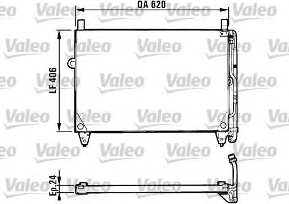 VALEO 816953 Condenser, air conditioning